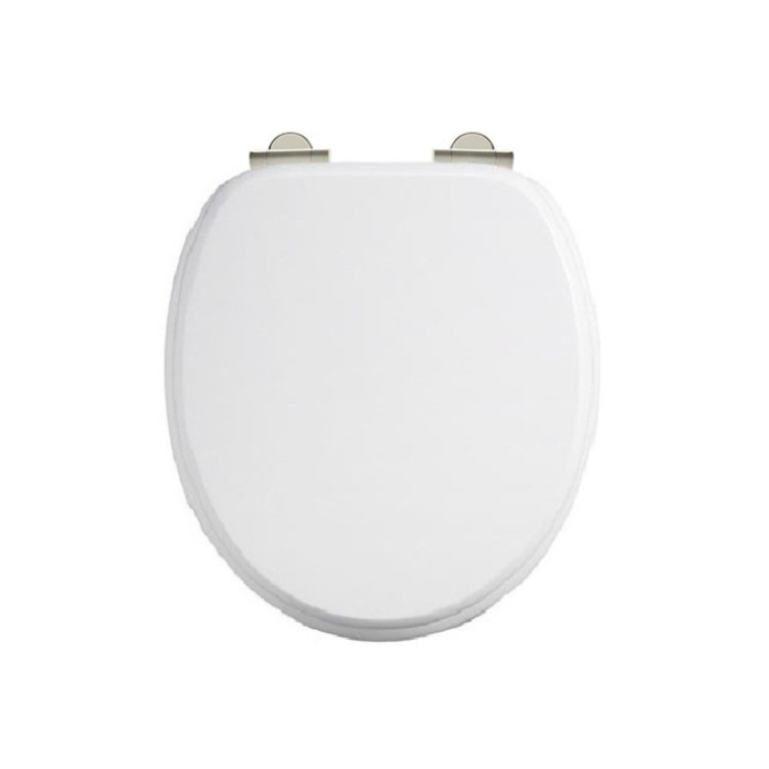 Product Cut out image of the Burlington White Carbamide Toilet Seat